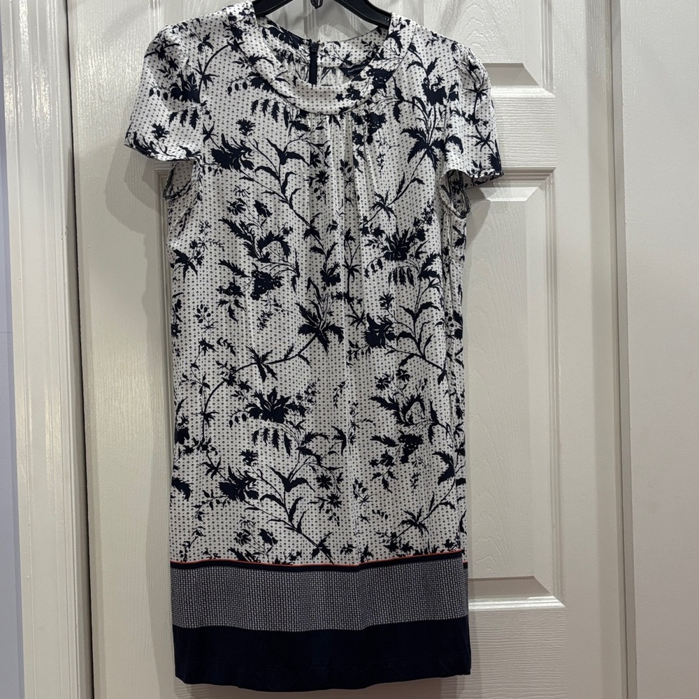 French Connection Navy and White Floral Mini Dress